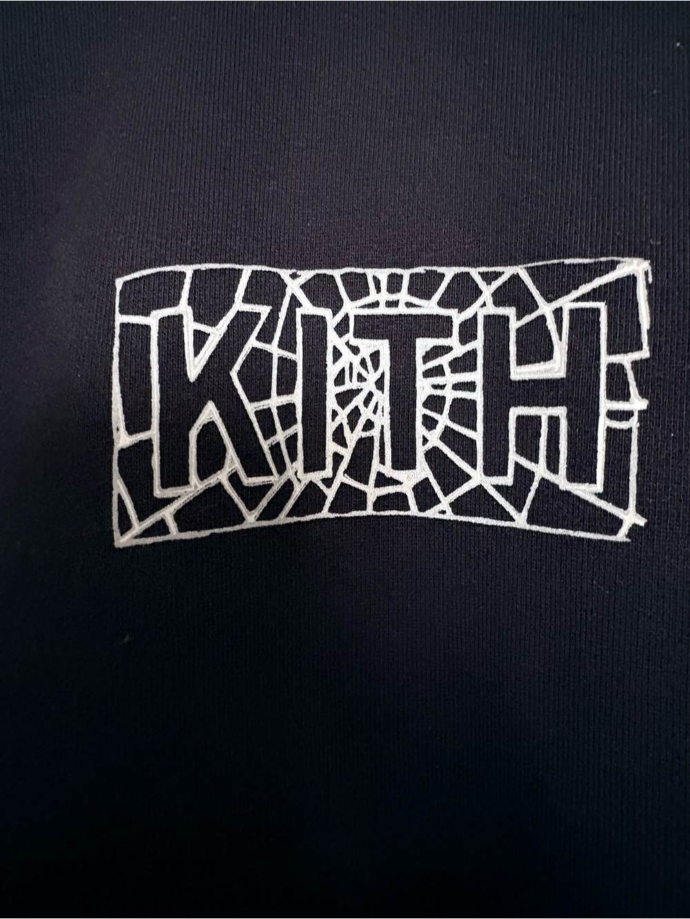 ✨NEW✨Kith Black Hoodie with White Mosaic KITH Logo - Small